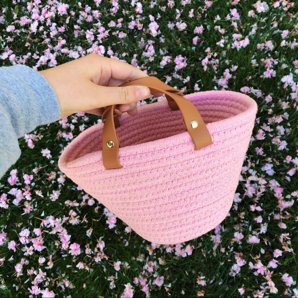Mini Pink Beach Tote